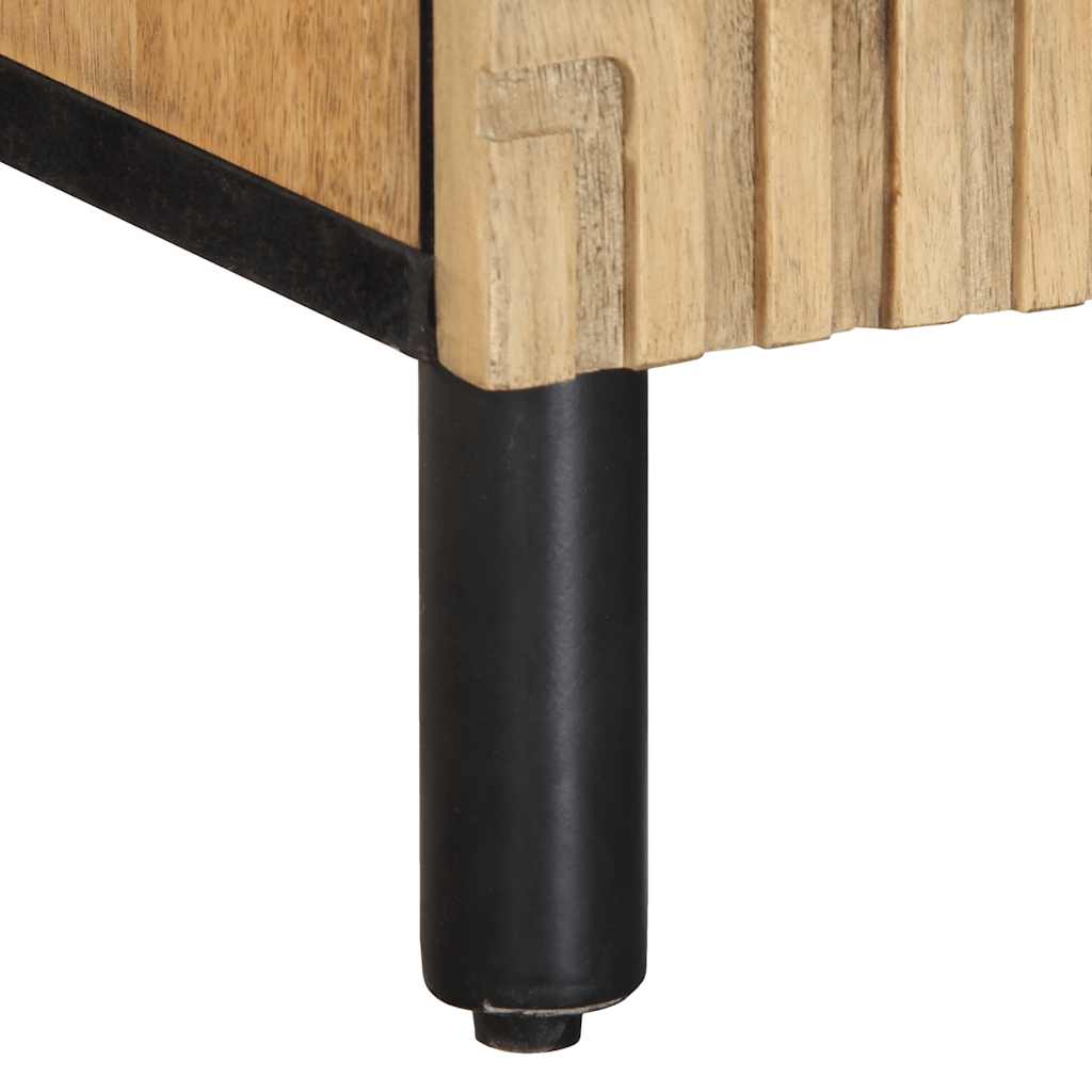 vidaXL Tv-meubel 105x33x46 cm massief mangohout bruin - Aashly