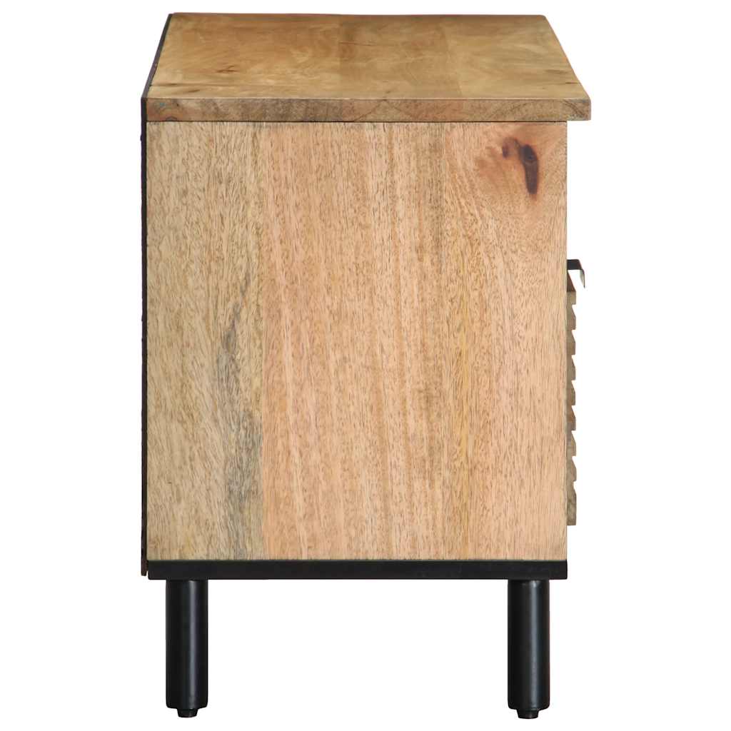 vidaXL Tv-meubel 100x33x46 cm massief mangohout bruin - Aashly