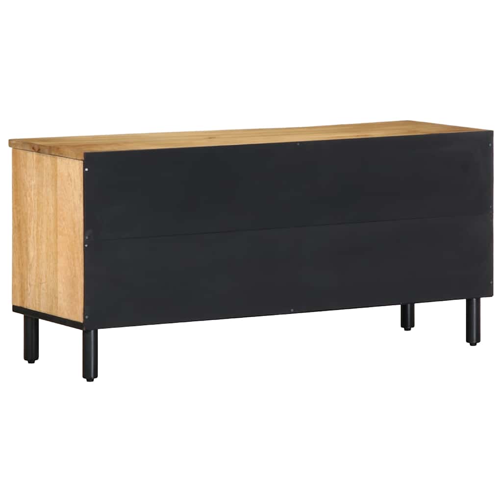 vidaXL Tv-meubel 100x33x46 cm massief mangohout bruin - Aashly