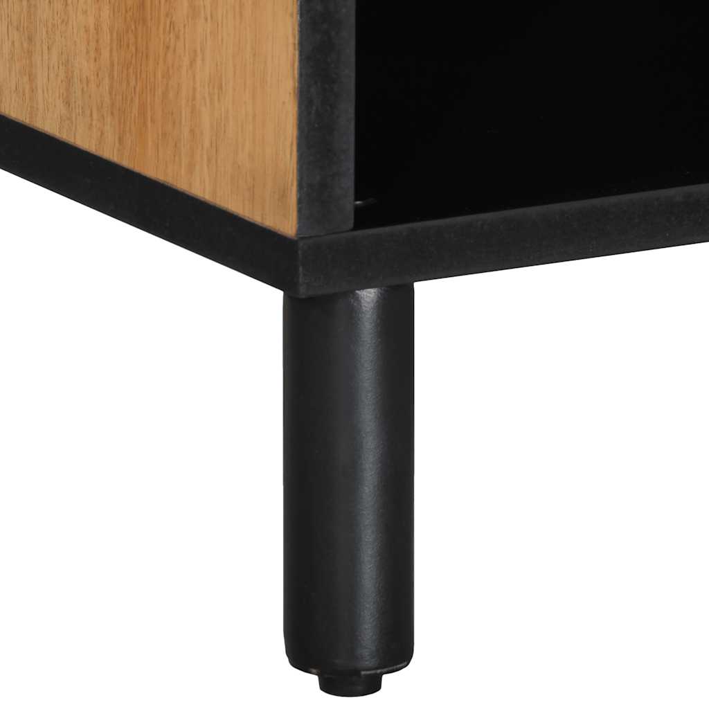 vidaXL Tv-meubel 100x33x46 cm massief mangohout bruin - Aashly