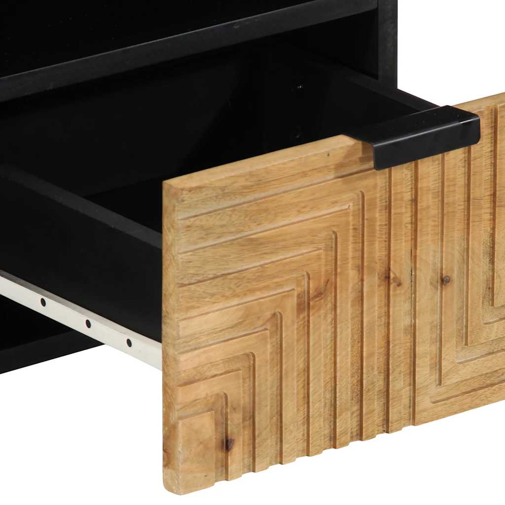 vidaXL Tv-meubel 100x33x46 cm massief mangohout bruin