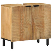 vidaXL Wastafelmeubel 62x33x58 cm massief mango bruin