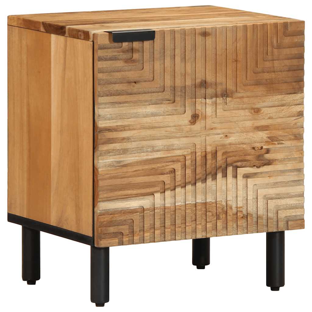 vidaXL Nachtkastjes 2 st 40x33x46 cm massief mangohout bruin - Aashly