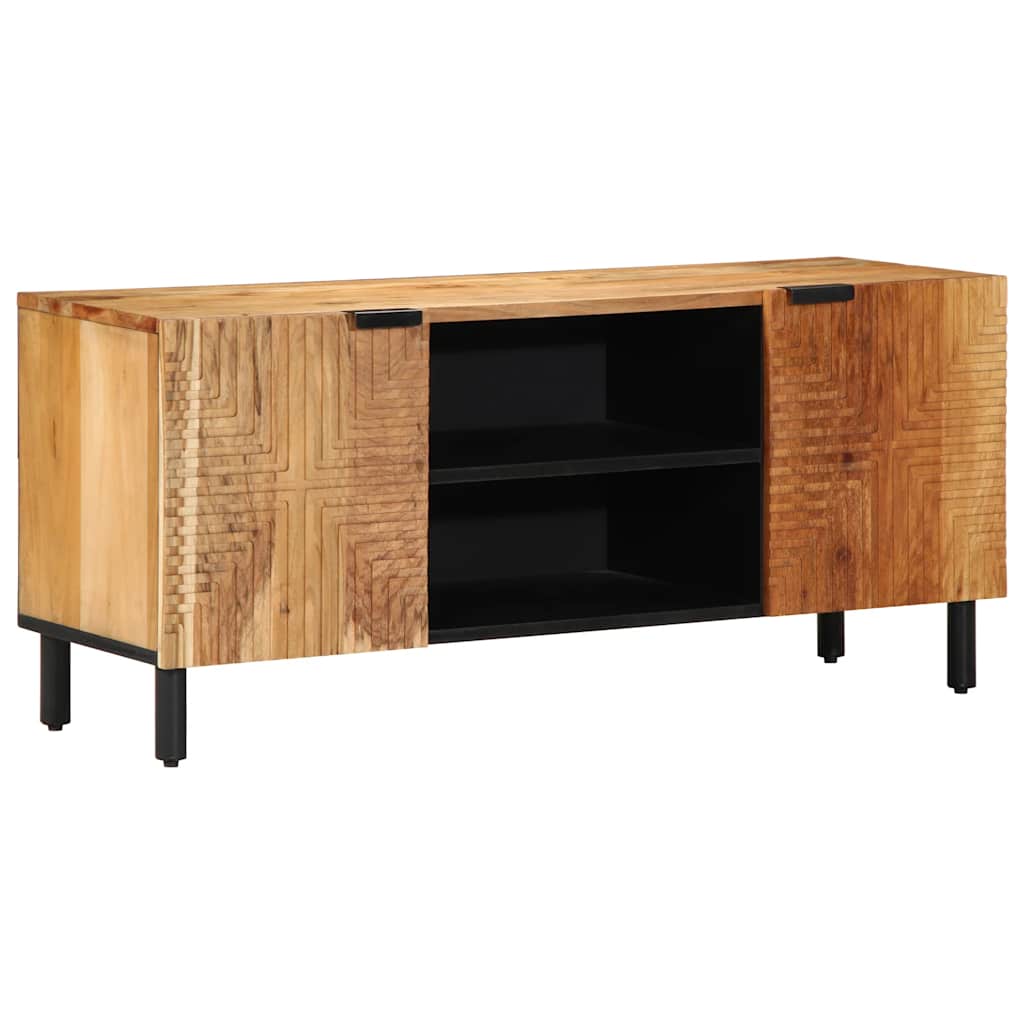 vidaXL Tv-meubel 105x33x46 cm massief mangohout bruin - Aashly