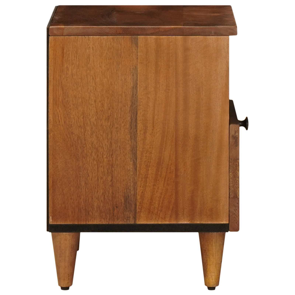 vidaXL Nachtkastje 2 pcs Bruin 40 x 33 x 46 cm Massief Mango Hout