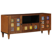 vidaXL TV-kast Walnotenhout 105 x 33,5 x 46 cm Massief Mango Hout