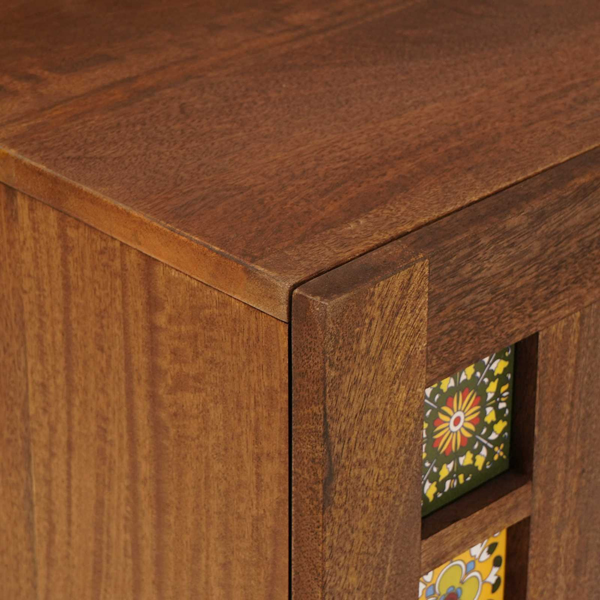 vidaXL TV-kast Walnotenhout 105 x 33,5 x 46 cm Massief Mango Hout