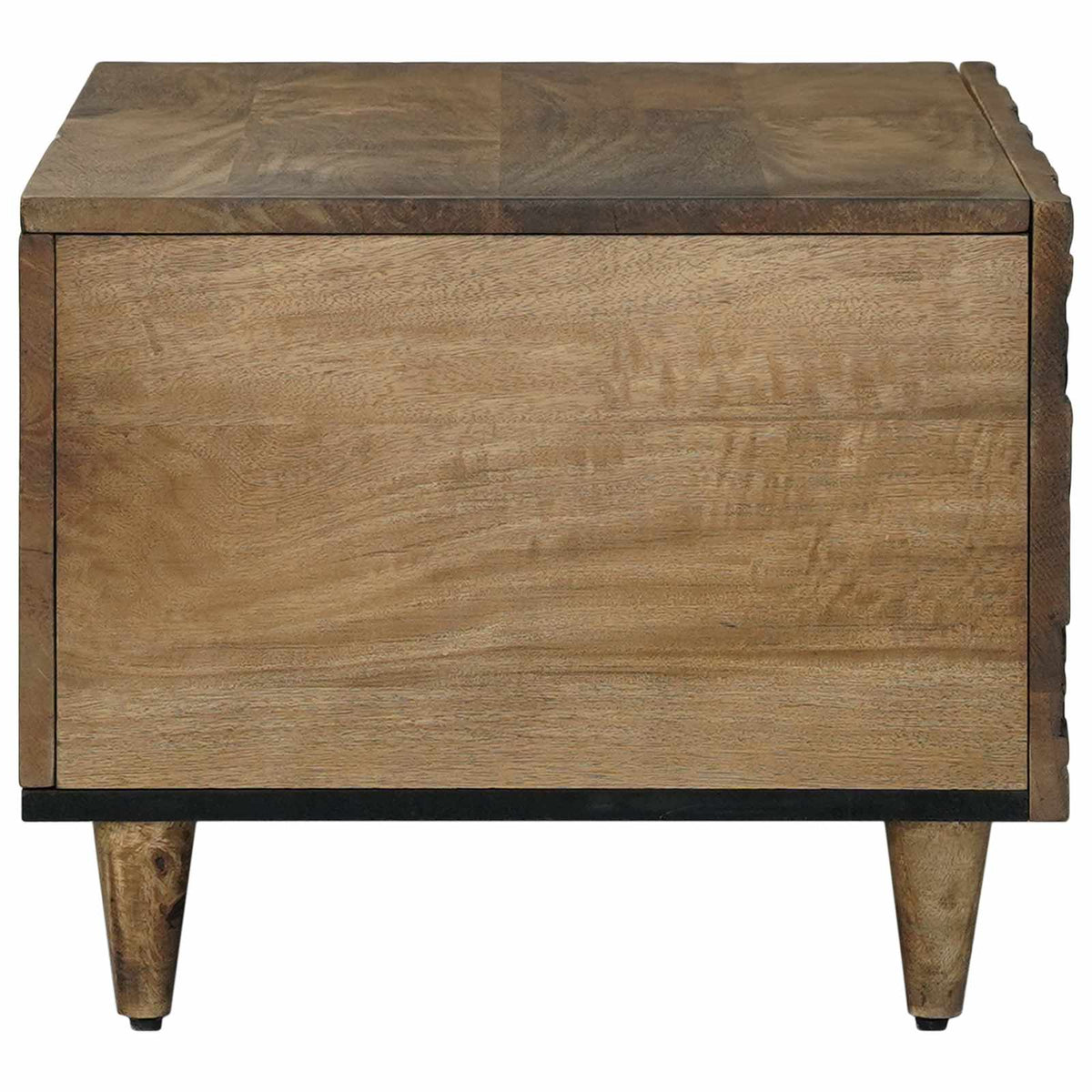 vidaXL Salontafel Wit 80 x 50 x 40 cm Massief Mango Hout