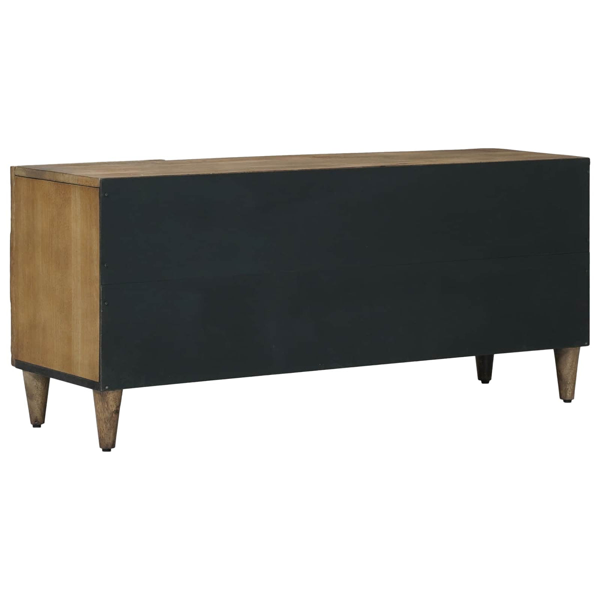vidaXL TV-kast met lade Wit 105 x 33,5 x 46 cm Massief Mango Hout