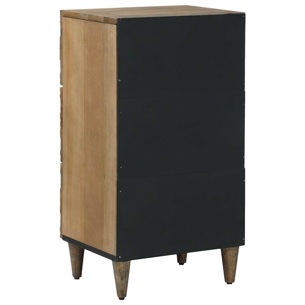 vidaXL Dressoir met lade Wit 40 x 33,5 x 75 cm Massief Mango Hout