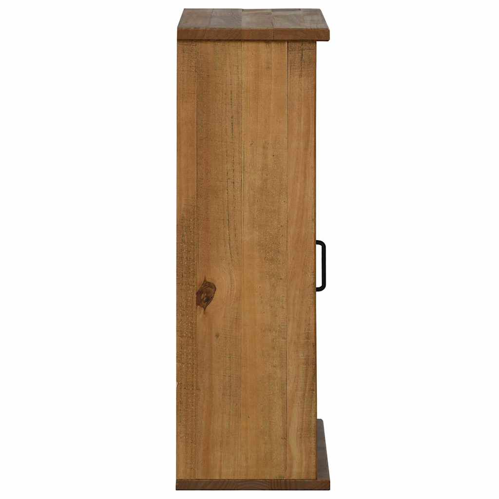 vidaXL Hangkast HALDEN met schuifdeur 49x22,5x70 cm grenenhout wit - Aashly