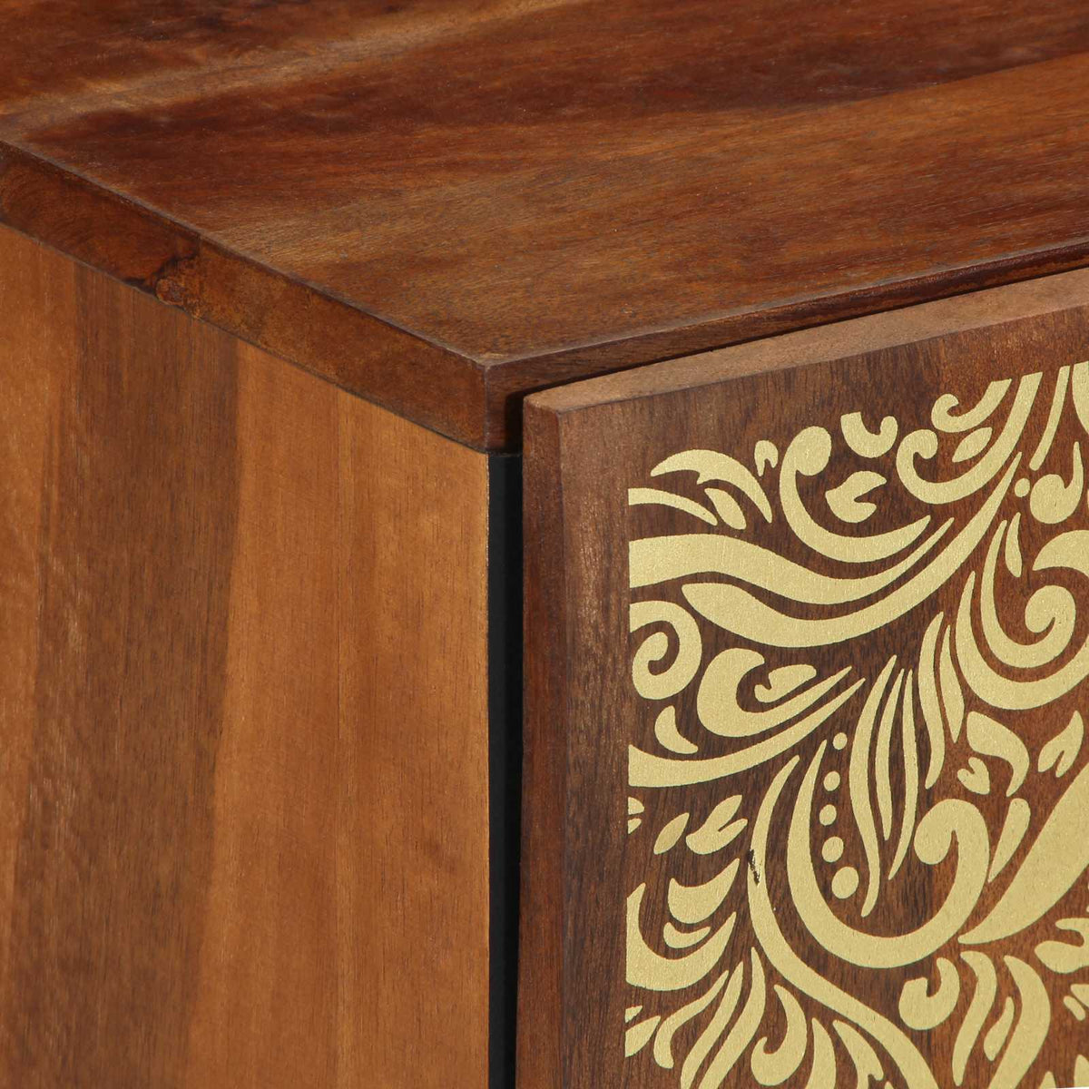 vidaXL Badkamerkast 38x33x58 cm Massief Mangohout
