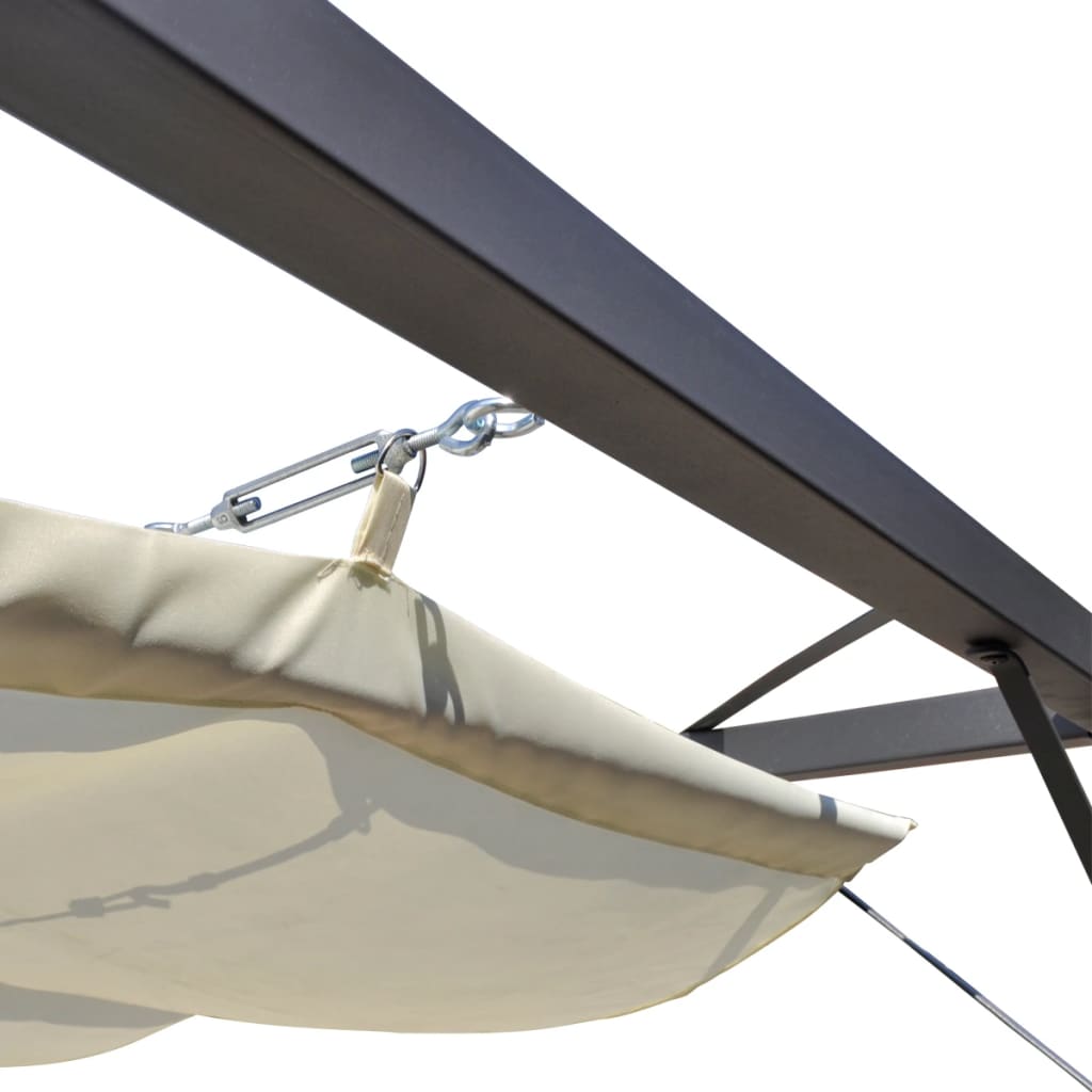 vidaXL Tuinpaviljoen met inschuifbaar dak - Aashly