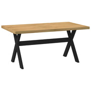 vidaXL Eettafel NOAIN A-vormige poten 180x90x75 cm massief hout - Aashly