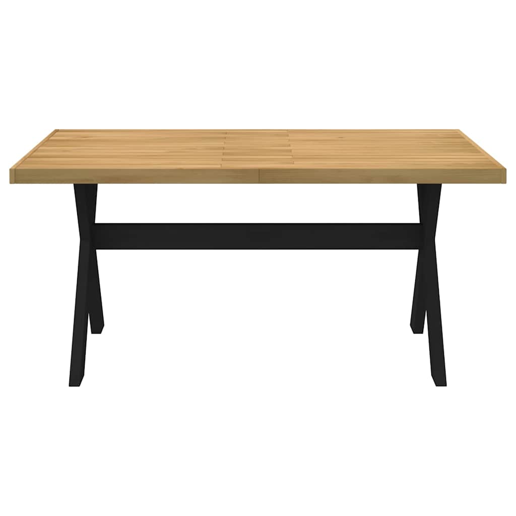vidaXL Eettafel NOAIN A-vormige poten 180x90x75 cm massief hout - Aashly