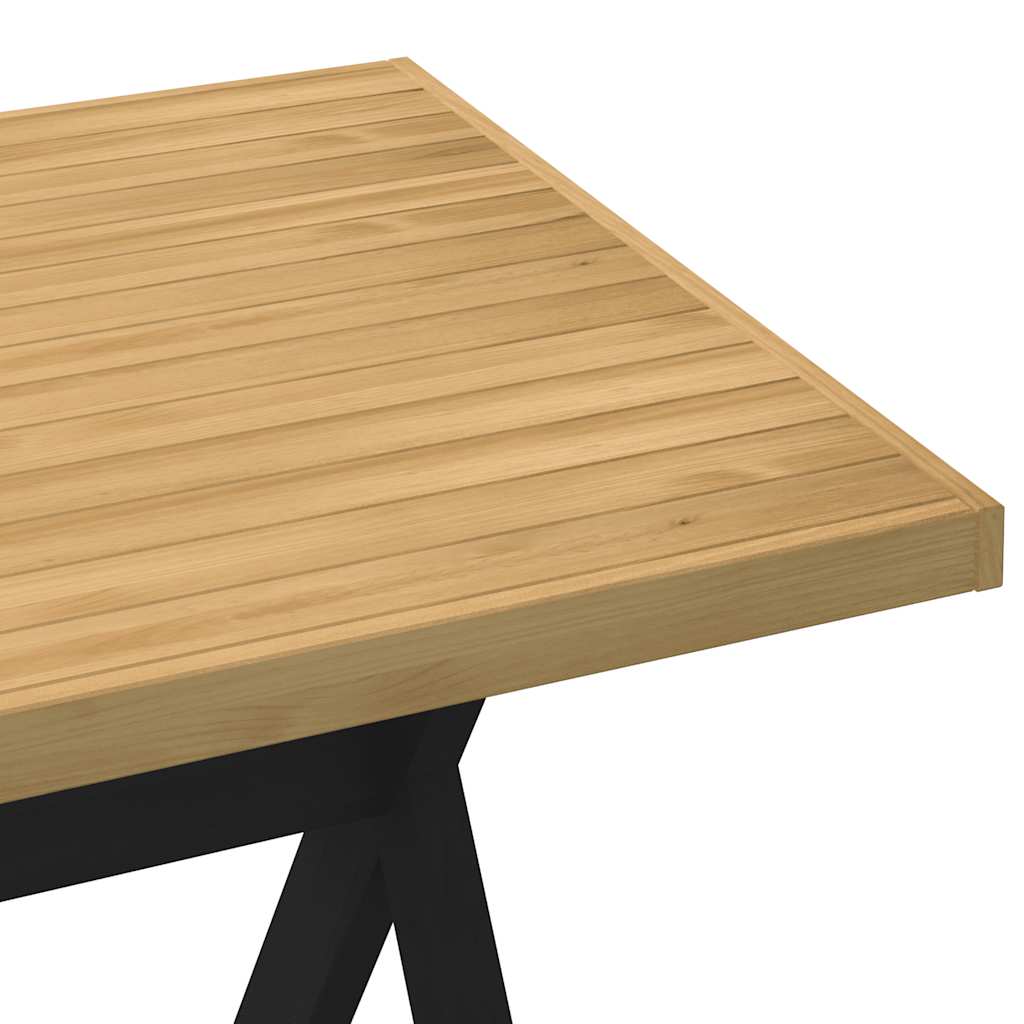 vidaXL Eettafel NOAIN A-vormige poten 180x90x75 cm massief hout - Aashly