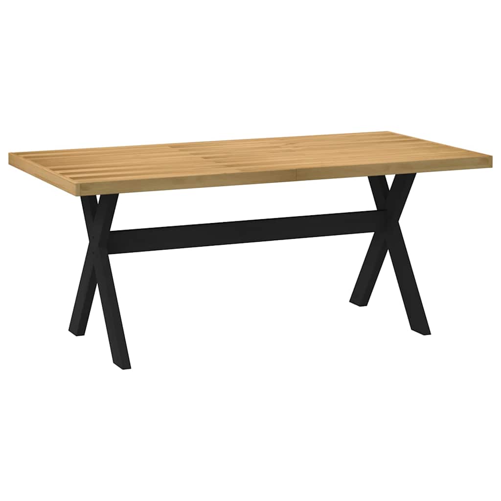 vidaXL Eettafel NOAIN A-vormige poten 180x90x75 cm massief hout - Aashly