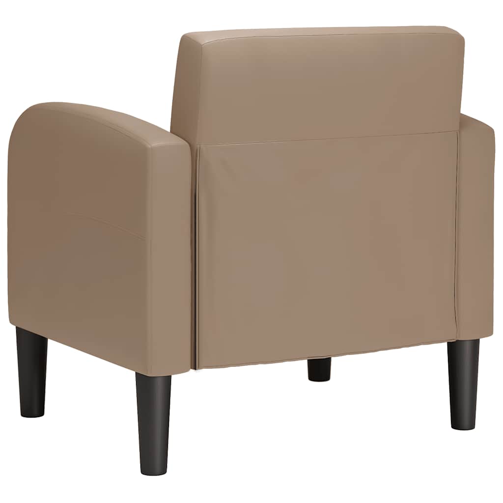 vidaXL Fauteuil met armleuningen 54 cm kunstleer donkergrijs - Aashly