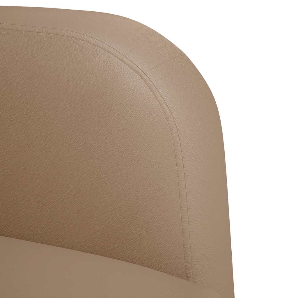 vidaXL Fauteuil met armleuningen 54 cm kunstleer donkergrijs - Aashly