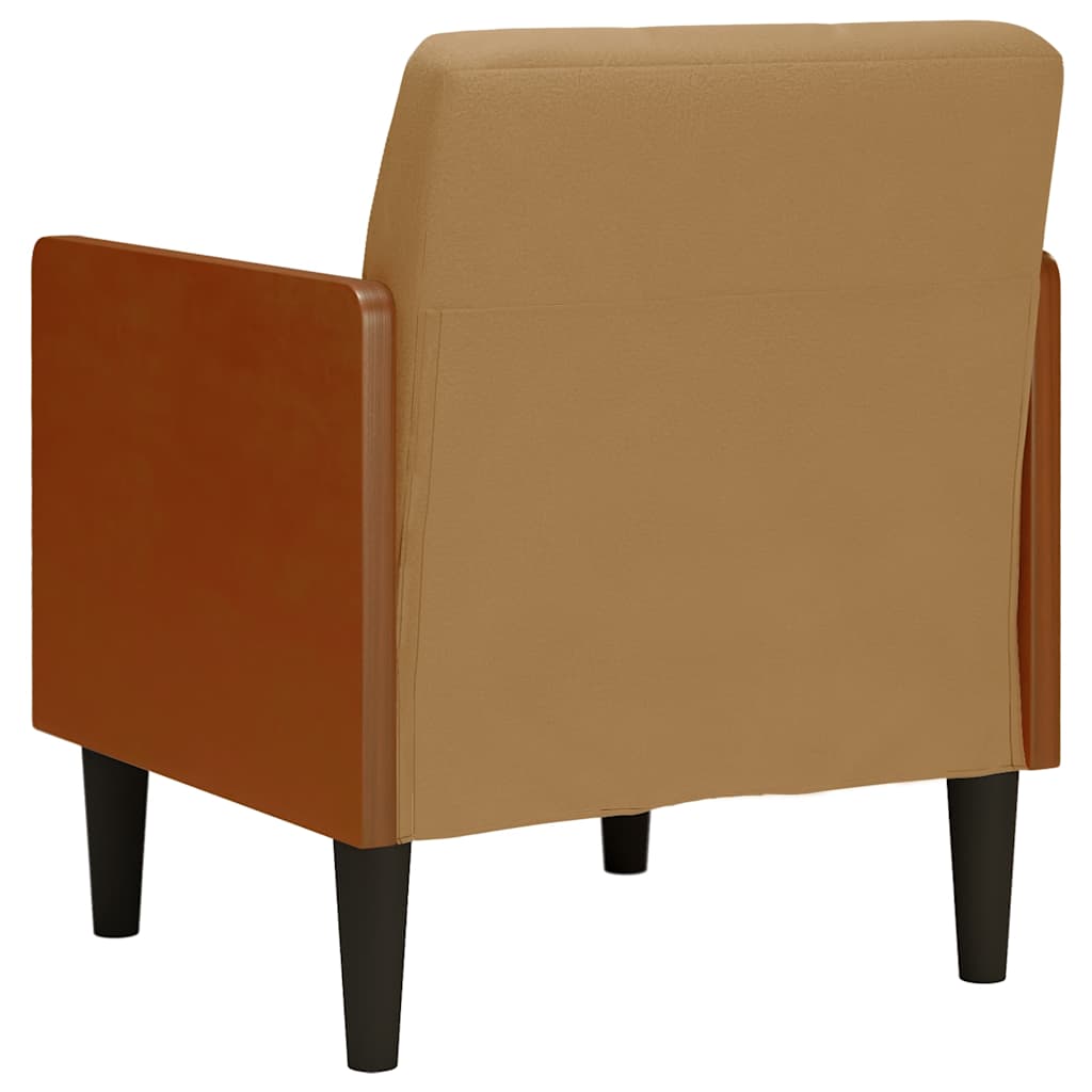 vidaXL Fauteuil met armleuningen 55 cm fluweel donkergrijs - Aashly