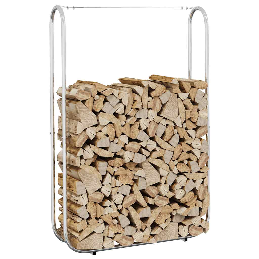 vidaXL Haardhoutrek 100x25x150 cm gegalvaniseerd staal - Aashly