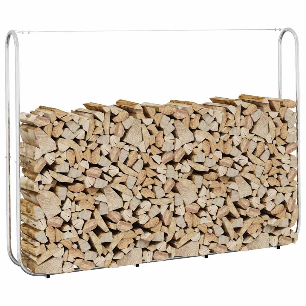 vidaXL Haardhoutrek 100x25x150 cm gegalvaniseerd staal - Aashly