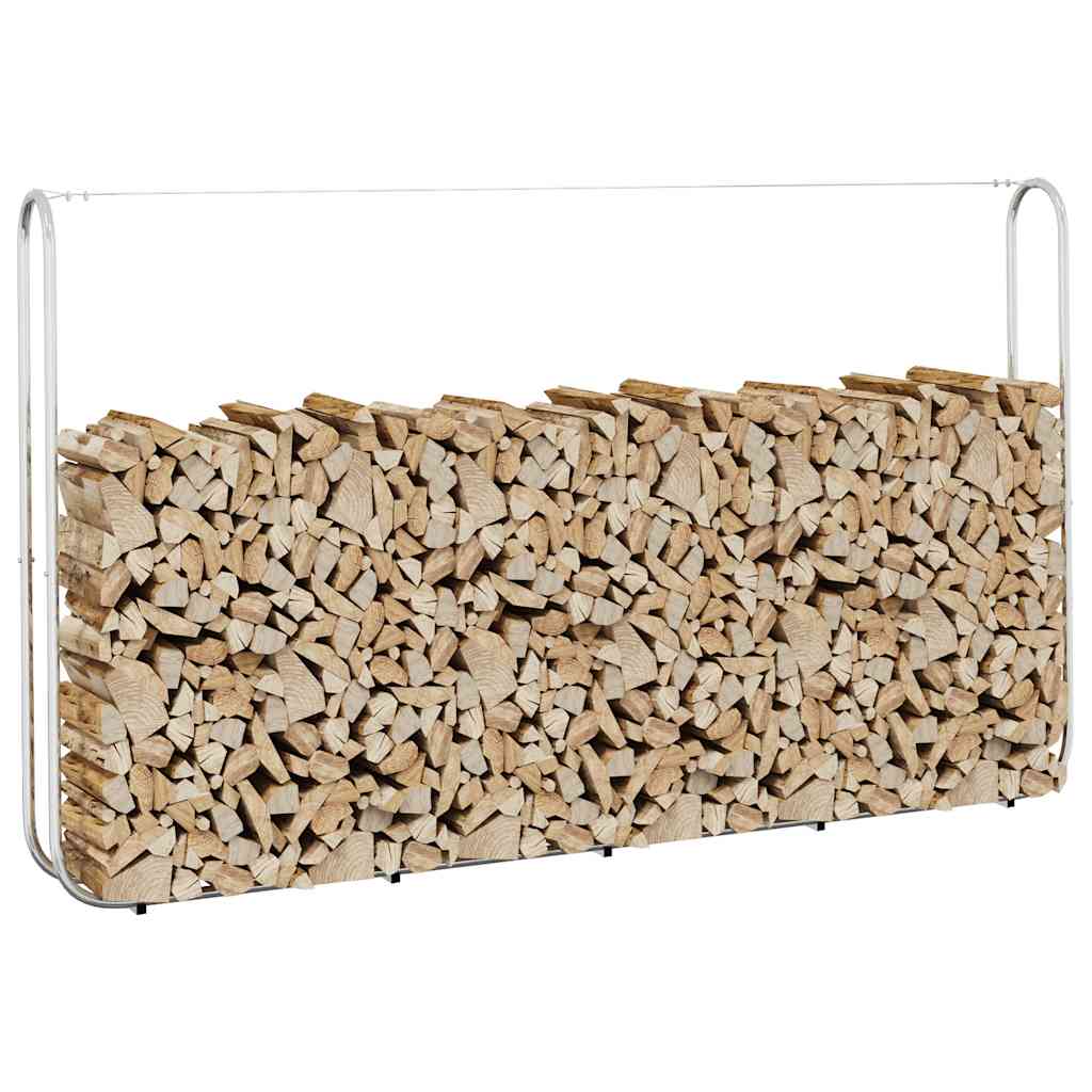 vidaXL Haardhoutrek 100x25x150 cm gegalvaniseerd staal - Aashly