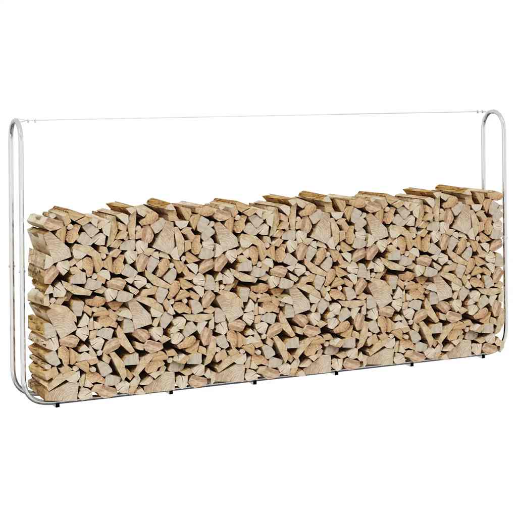 vidaXL Haardhoutrek 100x25x150 cm gegalvaniseerd staal - Aashly