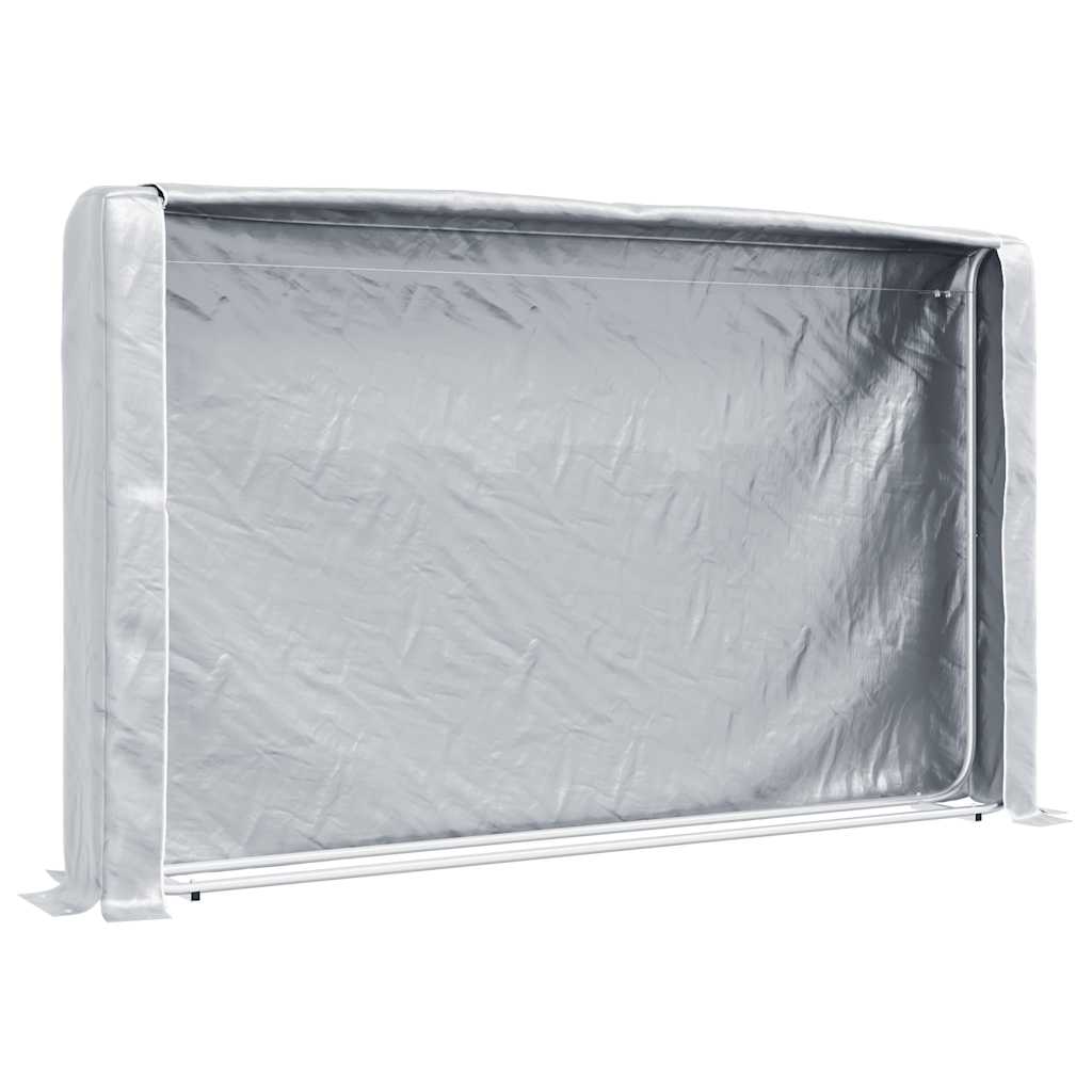vidaXL Haardhoutrek 100x25x150 cm gegalvaniseerd staal - Aashly