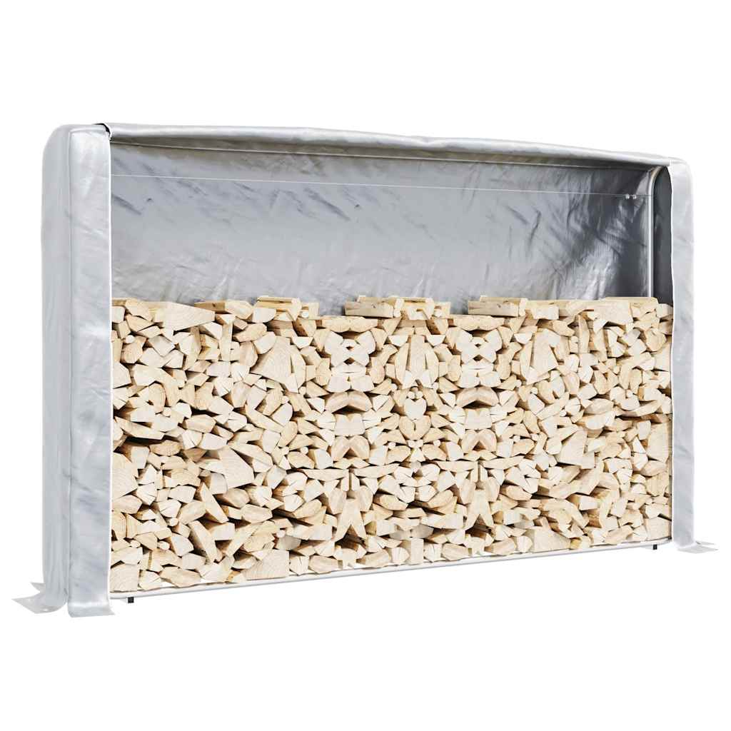 vidaXL Haardhoutrek 100x25x150 cm gegalvaniseerd staal - Aashly