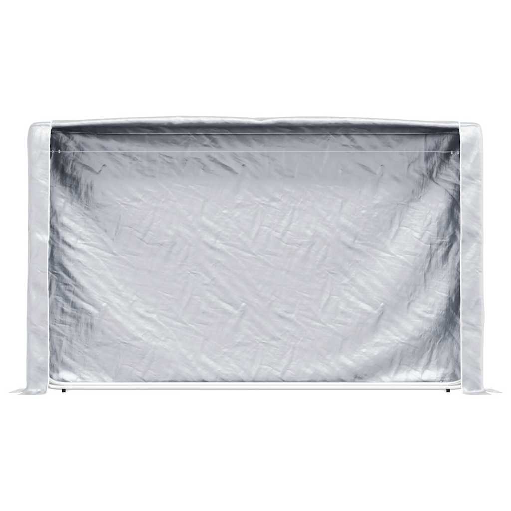 vidaXL Haardhoutrek 100x25x150 cm gegalvaniseerd staal - Aashly