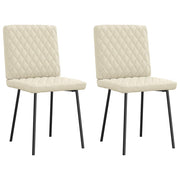 vidaXL Eetkamerstoelen 2 st kunstleer wit - Aashly