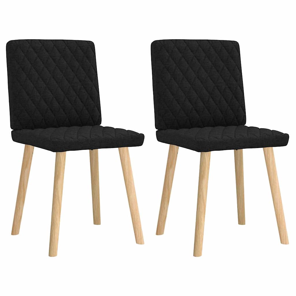 vidaXL Eetkamerstoelen 4 st stof donkergrijs - Aashly