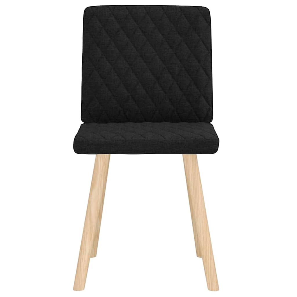 vidaXL Eetkamerstoelen 4 st stof donkergrijs - Aashly