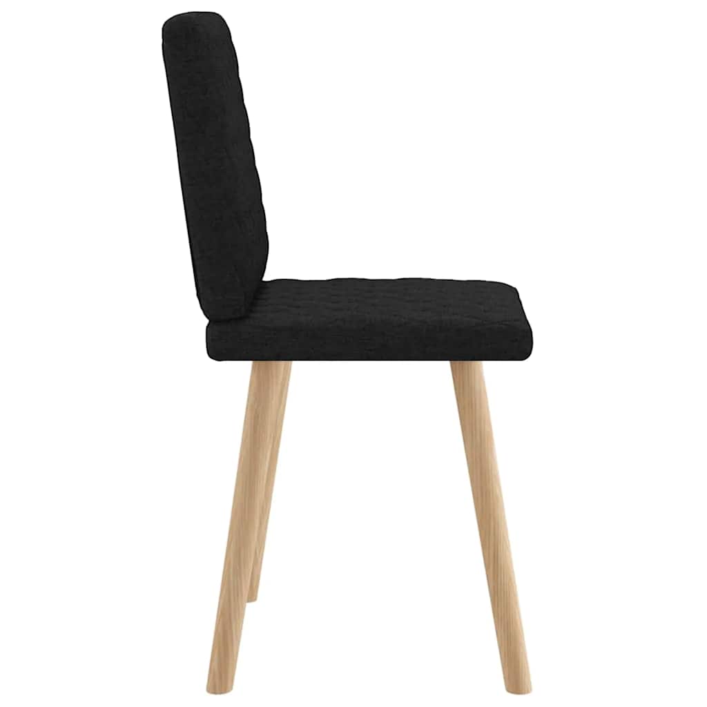vidaXL Eetkamerstoelen 4 st stof donkergrijs - Aashly