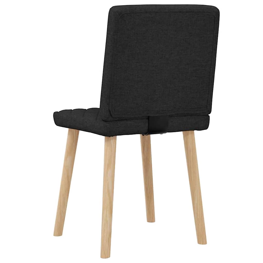 vidaXL Eetkamerstoelen 4 st stof donkergrijs - Aashly