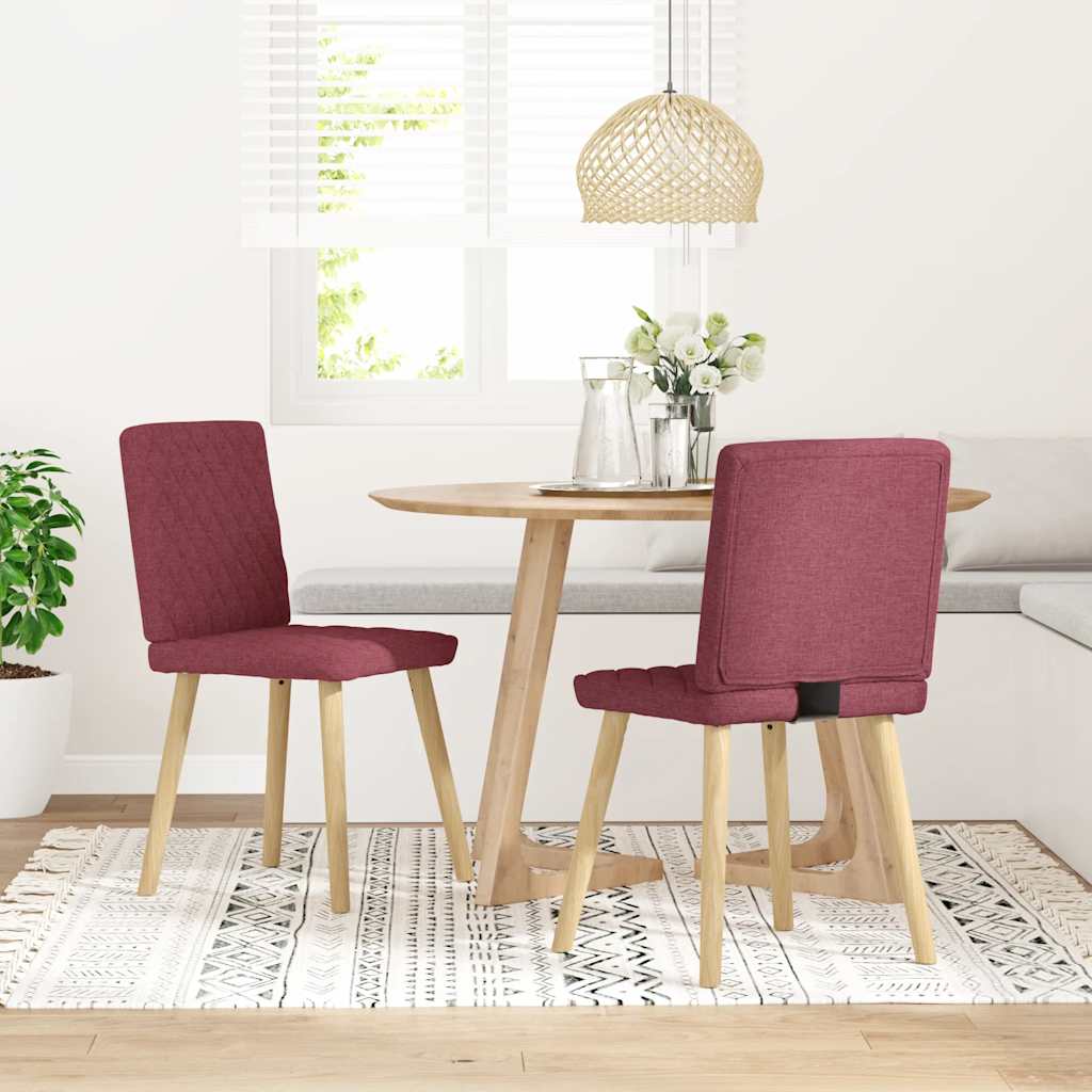 vidaXL Eetkamerstoelen 4 st stof donkergrijs - Aashly