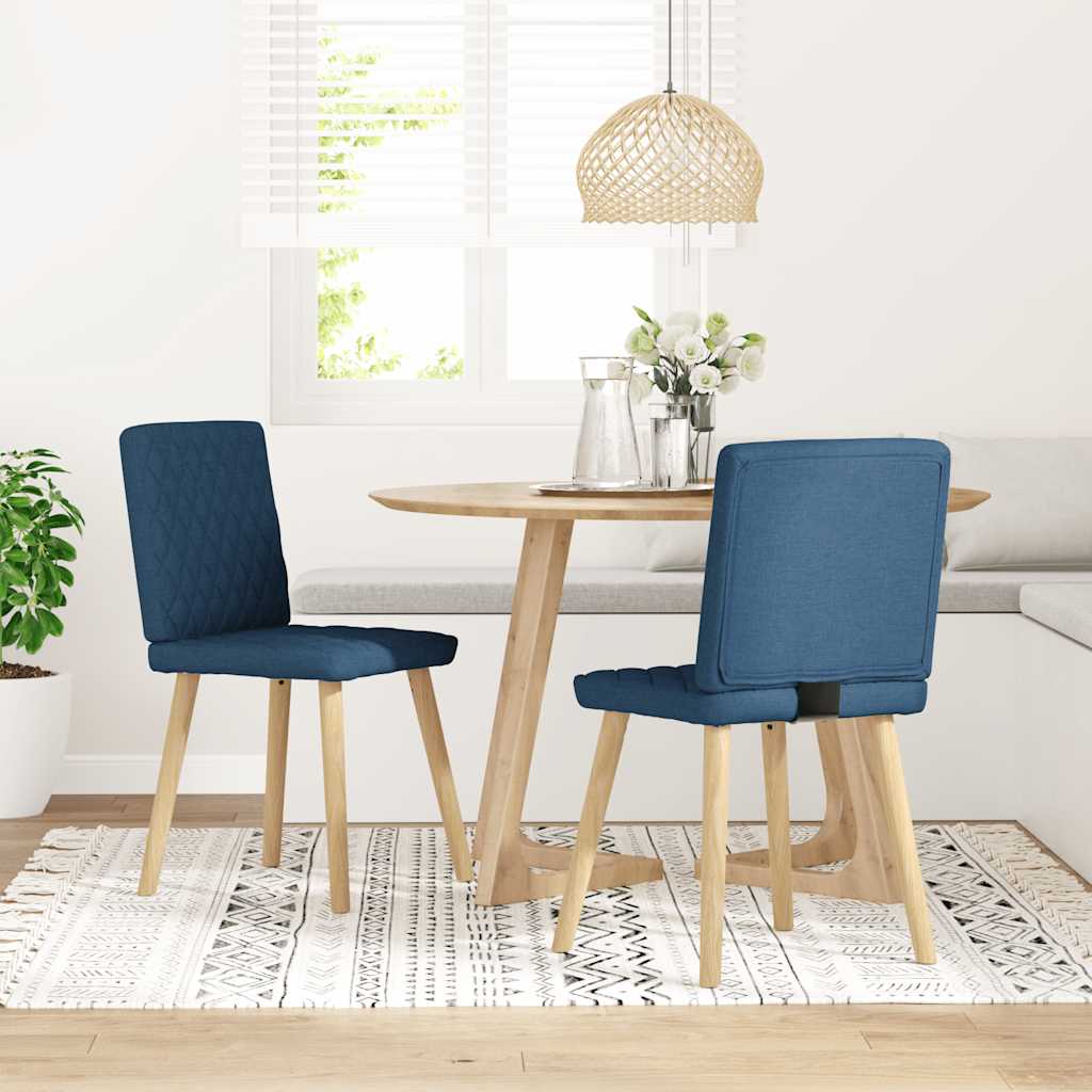 vidaXL Eetkamerstoelen 4 st stof donkergrijs - Aashly