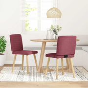 vidaXL Eetkamerstoelen 4 st stof lichtgrijs - Aashly