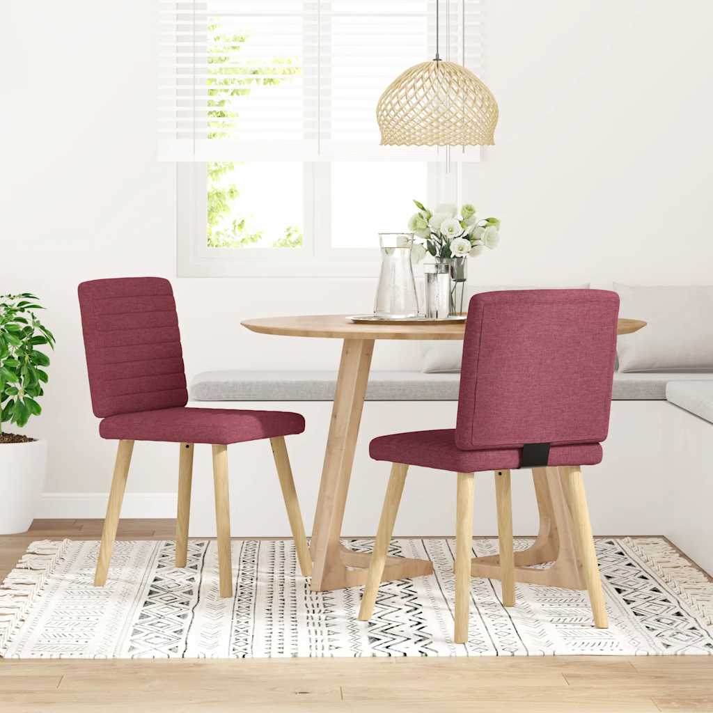 vidaXL Eetkamerstoelen 4 st stof lichtgrijs - Aashly