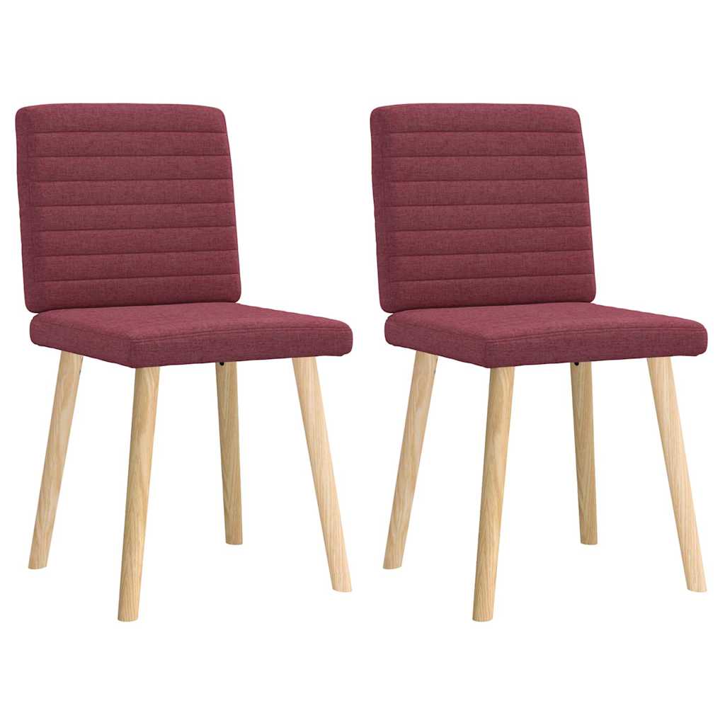 vidaXL Eetkamerstoelen 4 st stof lichtgrijs - Aashly