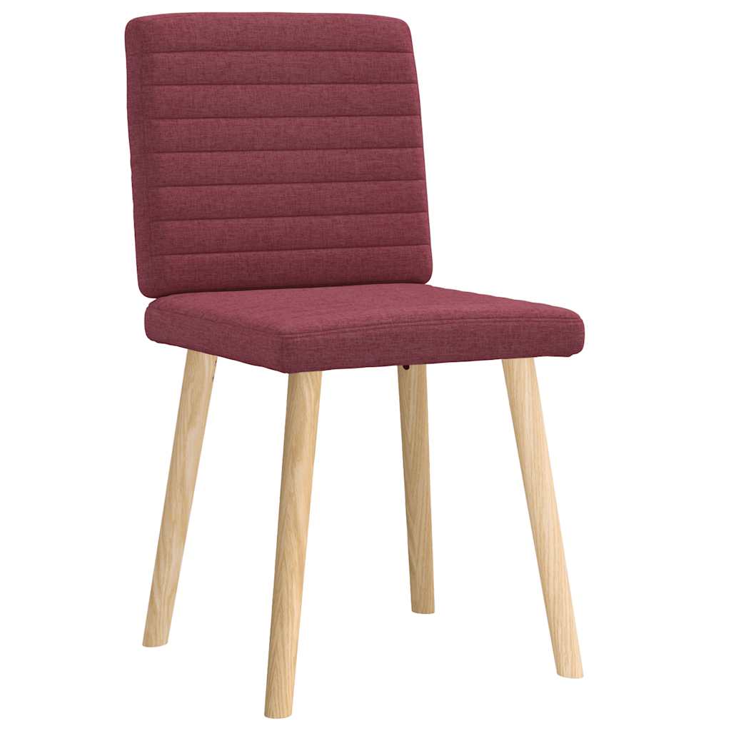 vidaXL Eetkamerstoelen 4 st stof lichtgrijs - Aashly