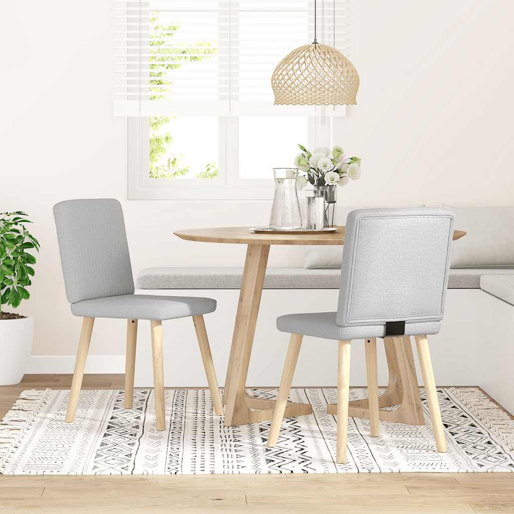 vidaXL Eetkamerstoelen 2 st stof donkergroen - Aashly