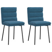 vidaXL Eetkamerstoelen 4 st fluweel blauw