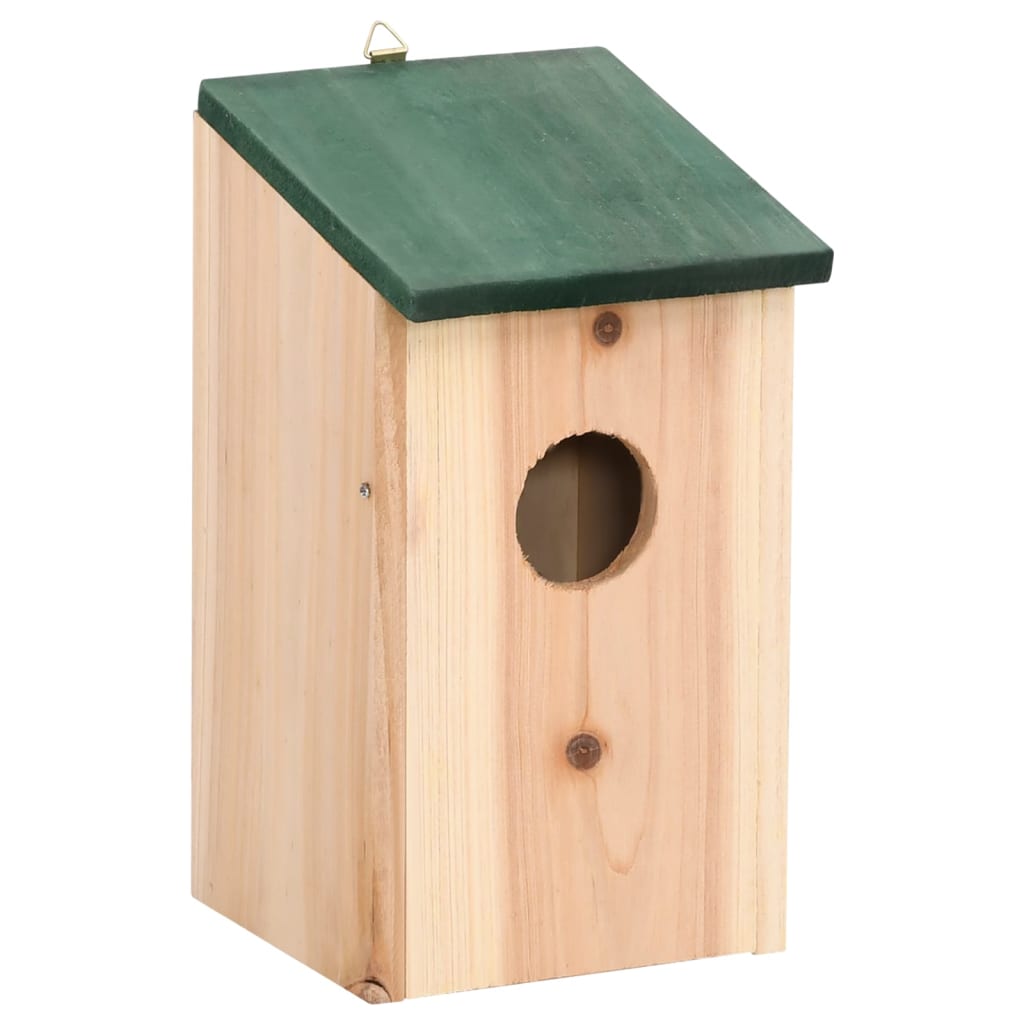 vidaXL Vogelhuisjes 4 st 12x12x22 cm hout - Aashly