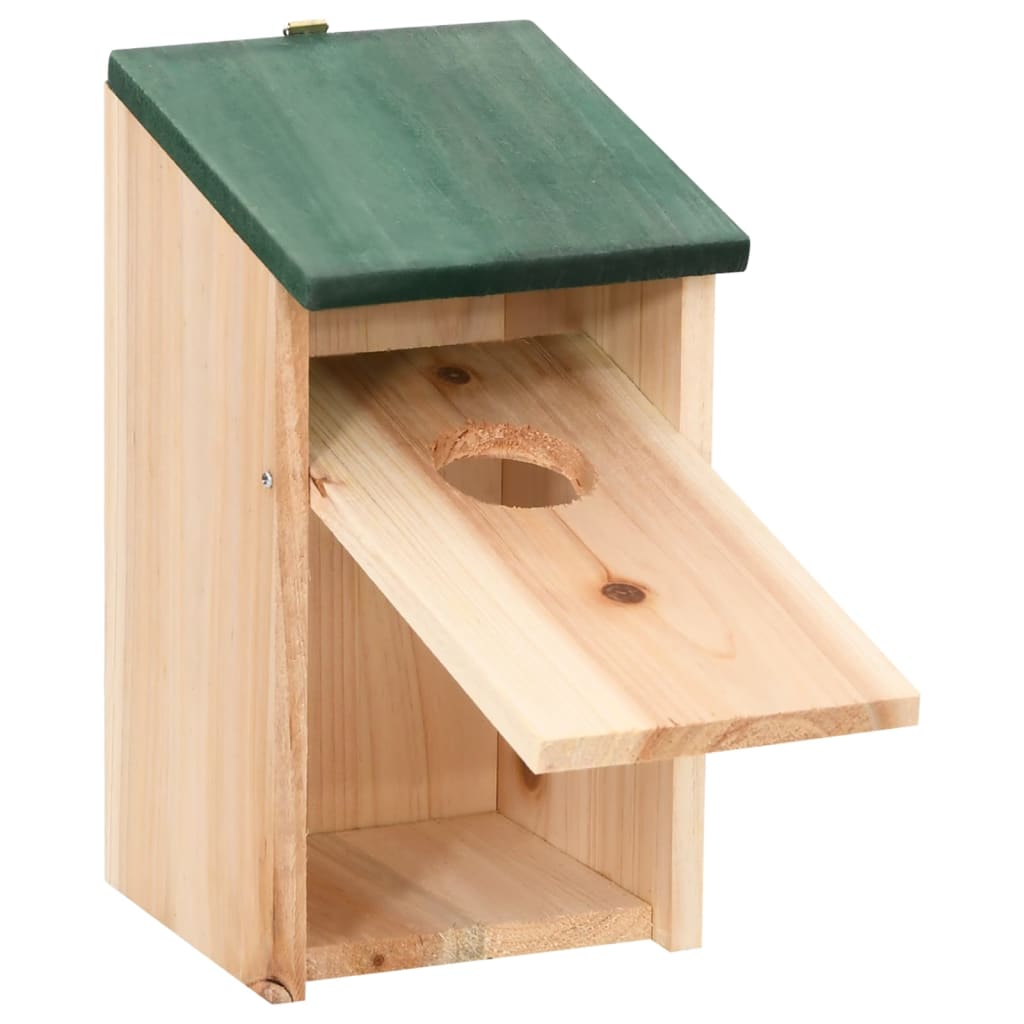 vidaXL Vogelhuisjes 4 st 12x12x22 cm hout - Aashly