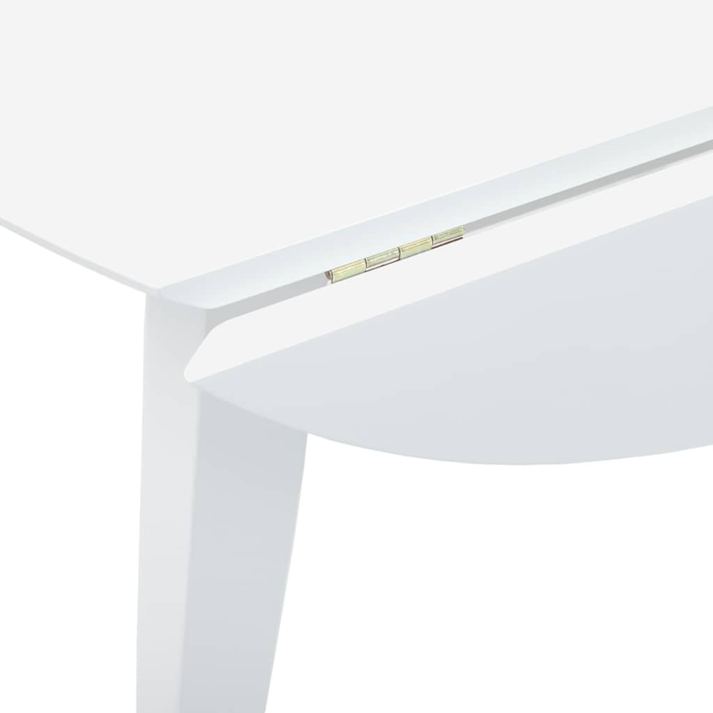 vidaXL Eettafel massief hout naturel rubber - Aashly