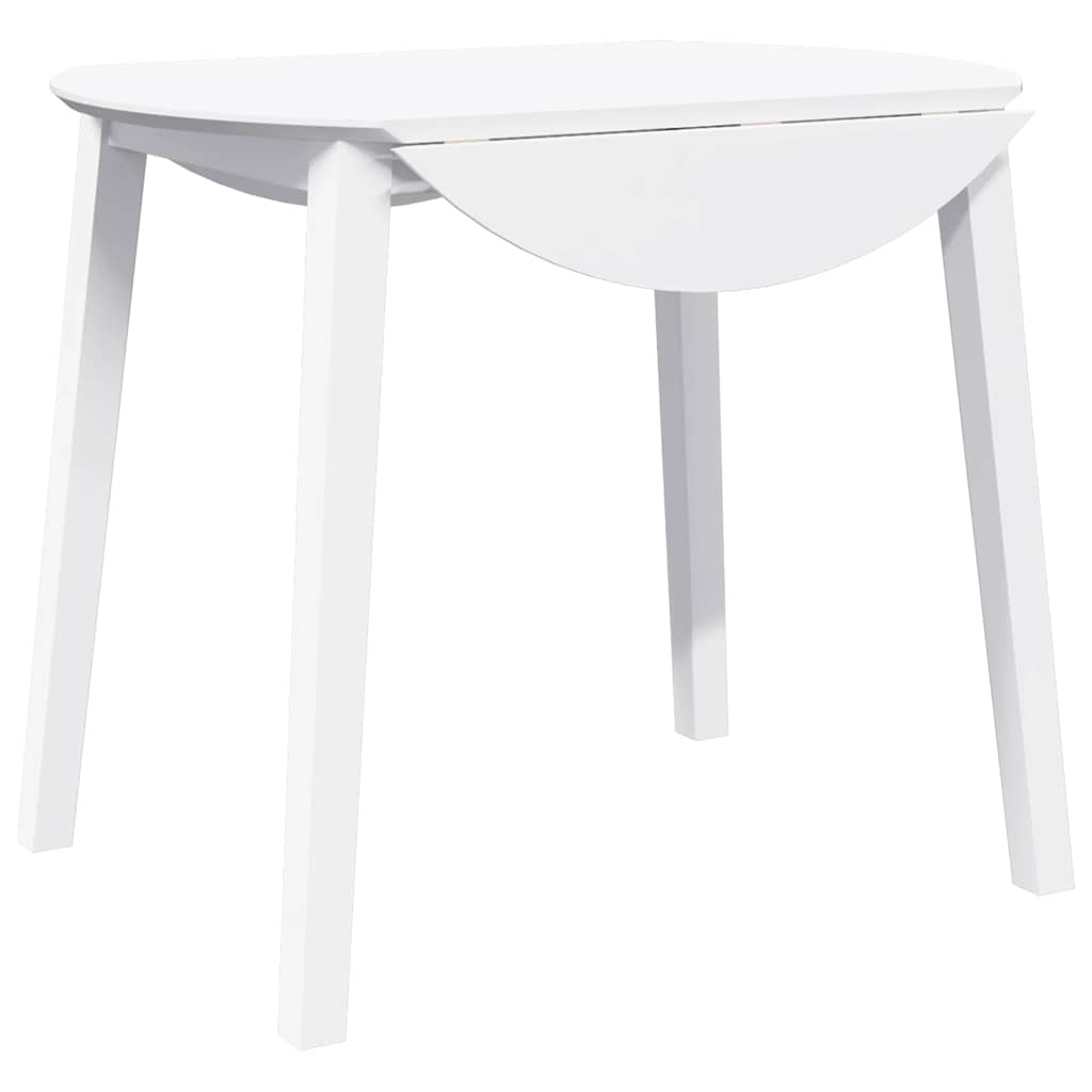 vidaXL Eettafel massief hout naturel rubber - Aashly