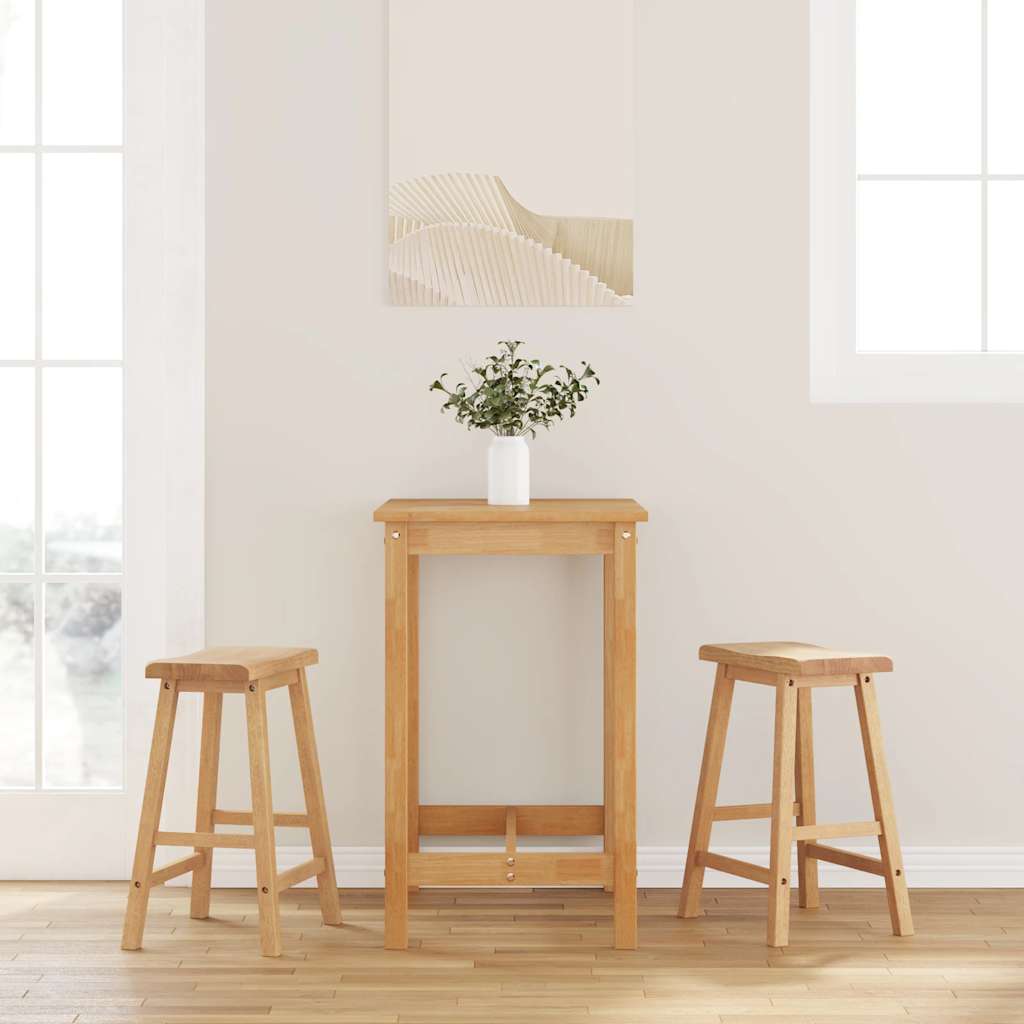 vidaXL Barkrukken 2 st massief hout - Aashly