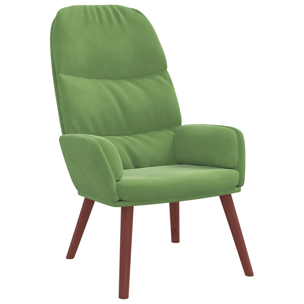 vidaXL Relaxstoel fluweel blauw - Aashly